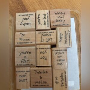 Stampin’ Up Set of Rubber Stamps